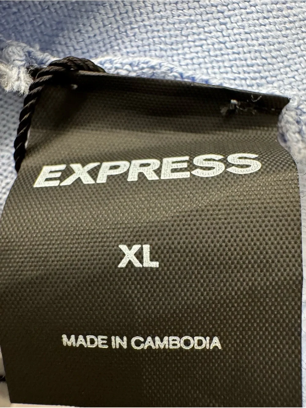 NWT Express Reversible V-Neck Sweater XL Blue Lightweight Preppy Knit Pullover